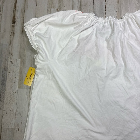 Kim Rogers Woman Top Short Sleeves White Casual Plus Sz 3X NWT! - Picture 13 of 16